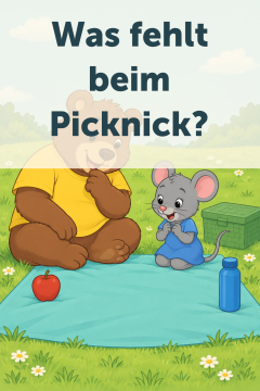 Was fehlt beim Picknick?