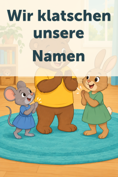 Wir klatschen unsere Namen