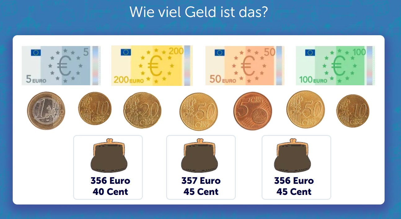 Wie viel Geld ist das? – Euro und Cent zählen | Schlaumik.de
