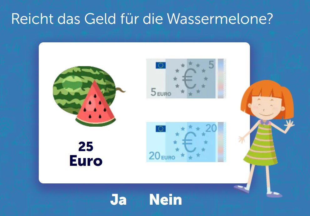 Reicht das Geld für den Einkauf? – Euro und Cent üben | Schlaumik.de