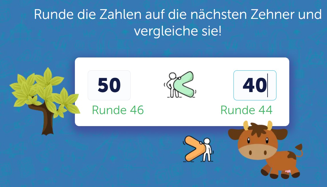 Zahlen runden und vergleichen – Matheübung | Schlaumik.de