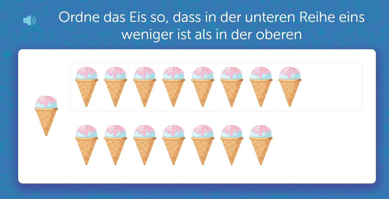 –1 abziehen bis 10 – Erste Subtraktion mit Bildern üben | Schlaumik.de